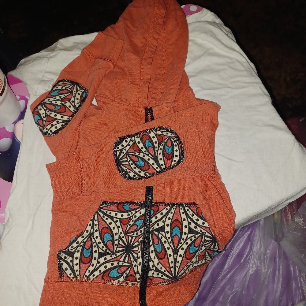 2T Toddler girls zip up sweatshirt